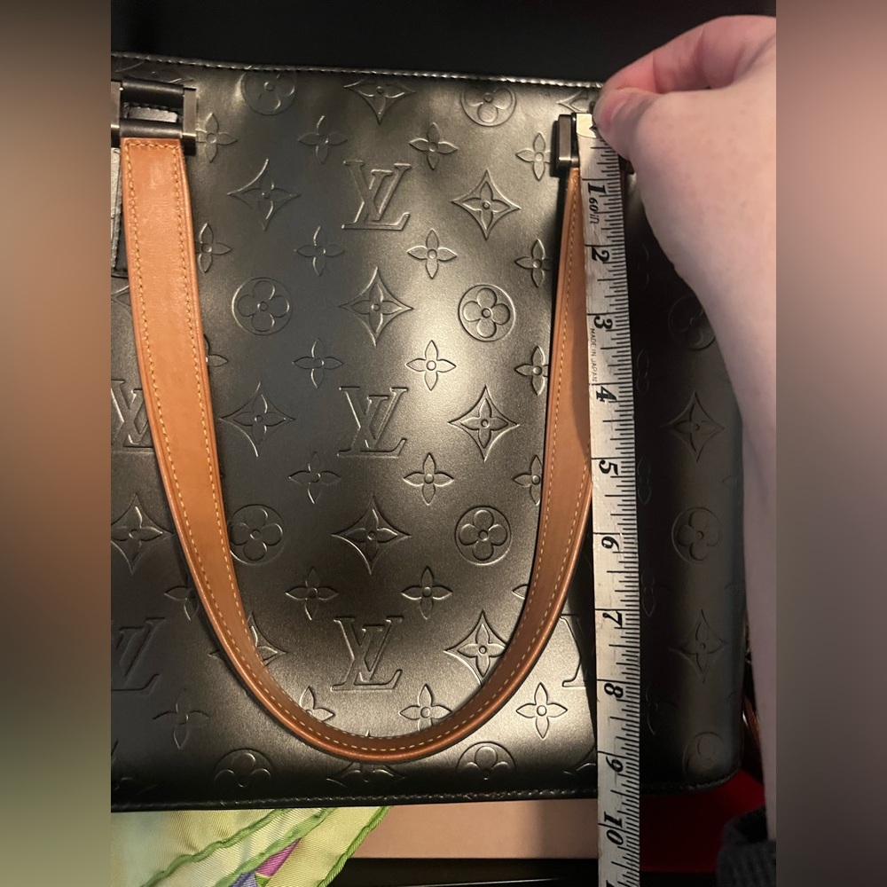 Authentic Louis Vuitton Matte Black Houston Monigram Handbag with dustbag! - Picture 10 of 12